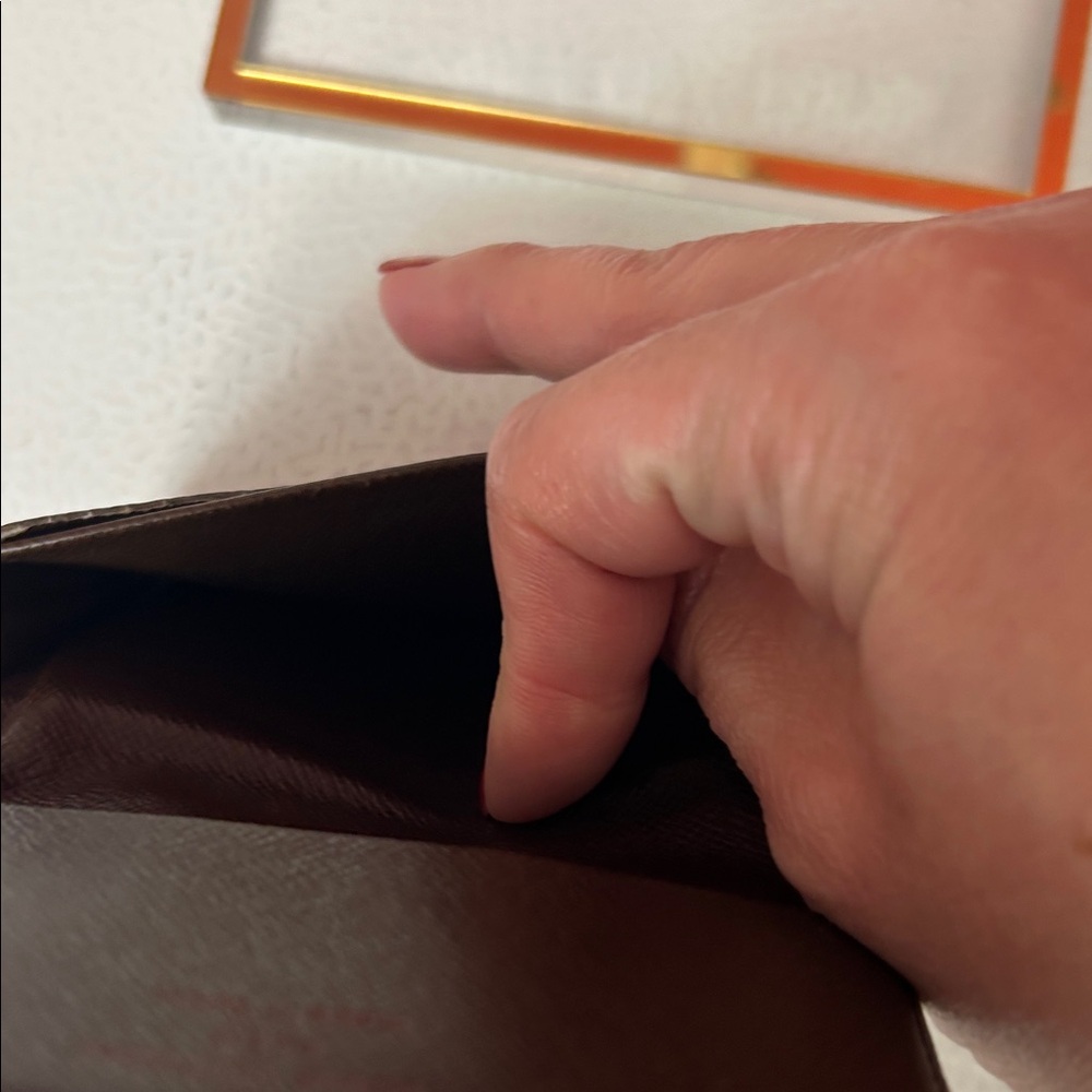 Louis Vuitton Black and Brown Checkered Card Holder with box. - Picture 6 of 12